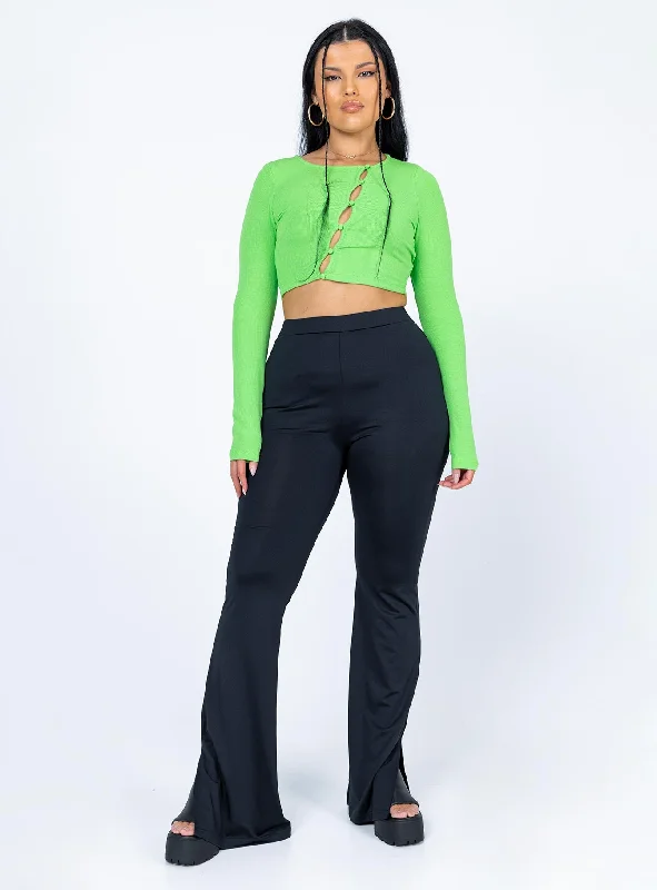 Astrid Long Sleeve Top Green