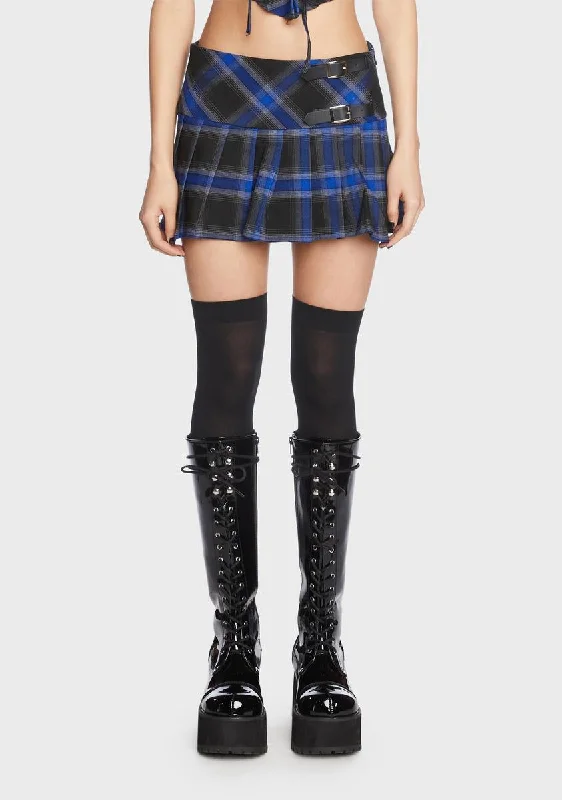 Indigo Love Spiral Micro Mini Skirt