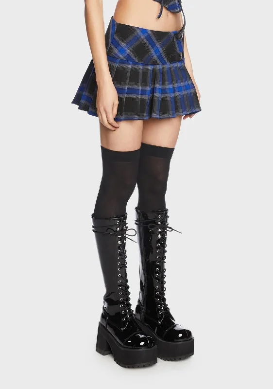 Indigo Love Spiral Micro Mini Skirt