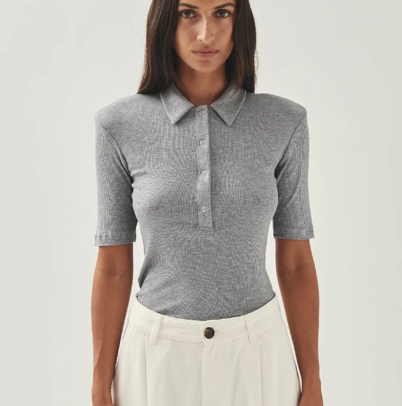 Maghery Grey Melange Top