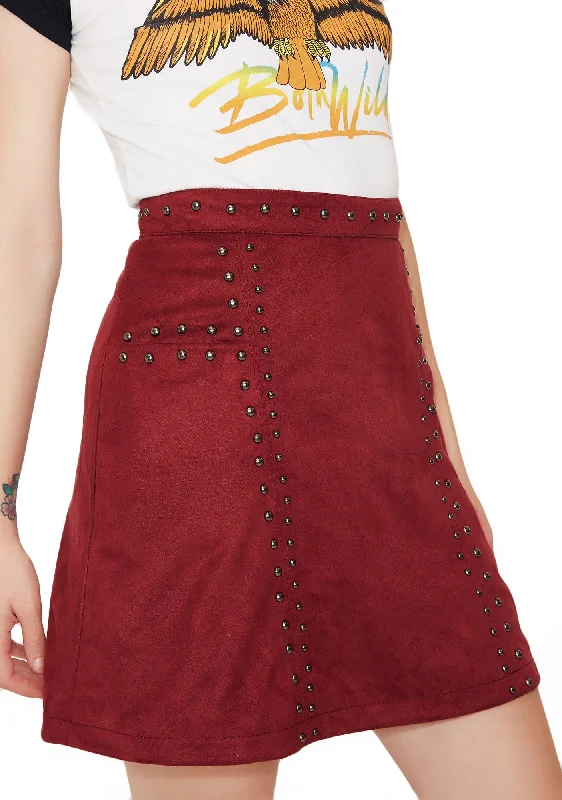 You Wish Studded Mini Skirt