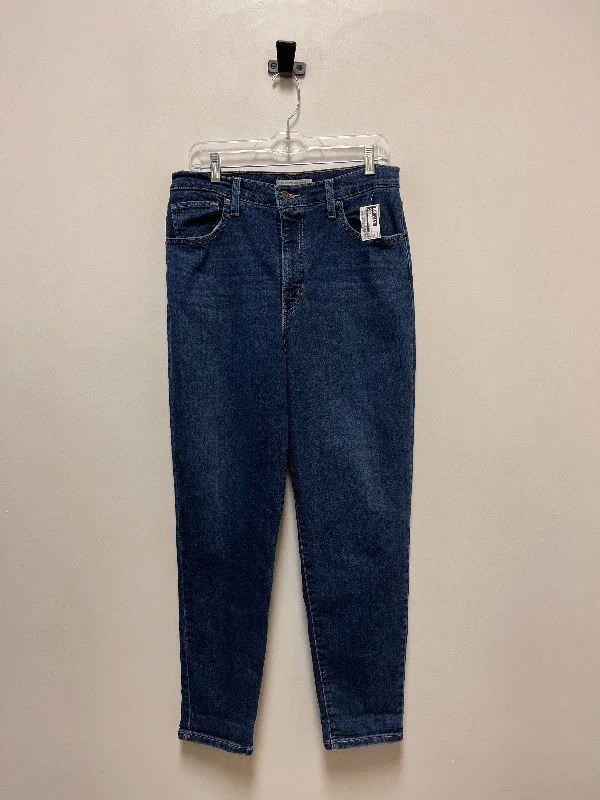 Blue Denim Jeans Straight Levis, Size 12