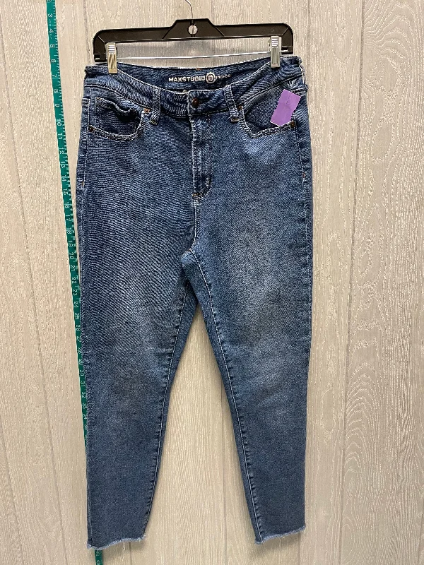 Blue Denim Jeans Straight Max Studio, Size 14