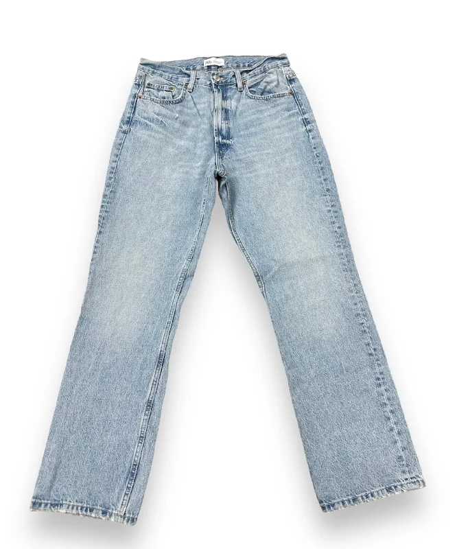 Blue Denim Jeans Straight Zara, Size 10