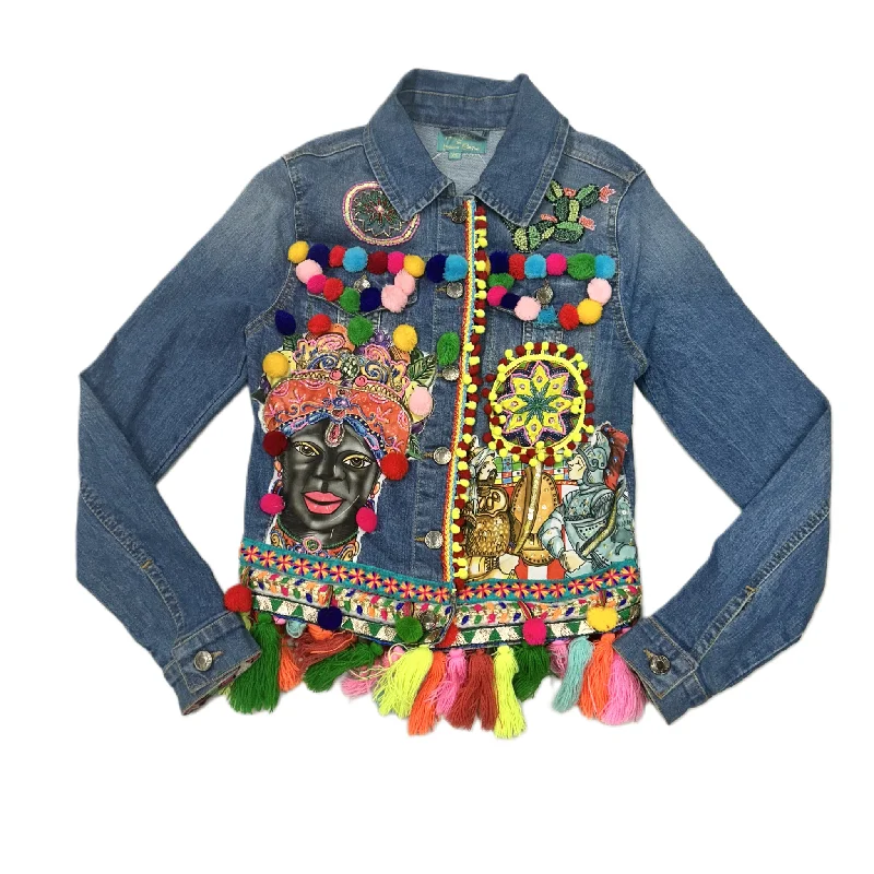 Jacket Denim By Antica Samtoria In Multi-colored, Size: Xs