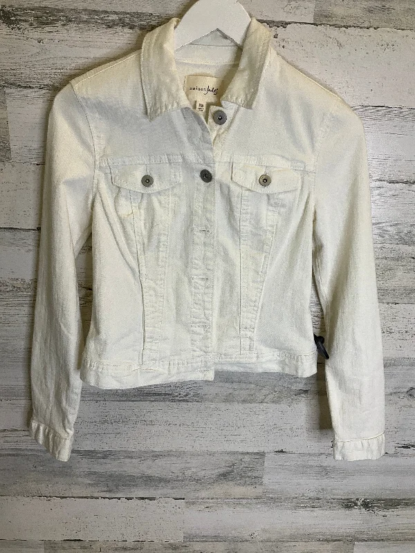 Jacket Denim By Maison Jules In White Denim, Size: Xs