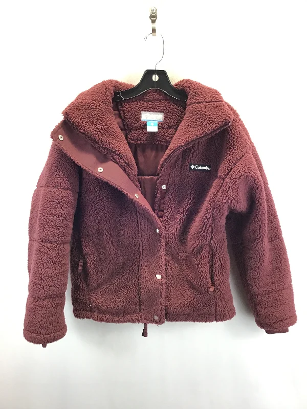 Jacket Faux Fur & Sherpa By Columbia In Red, Size: S