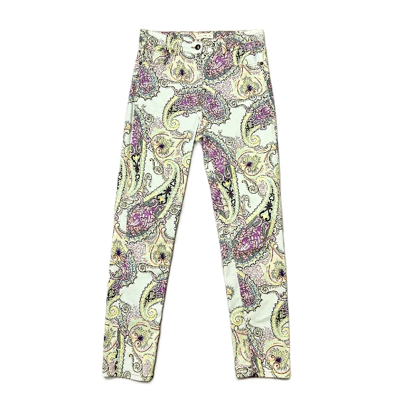 Paisley Print Jeans Skinny By Etro, Size: Xs