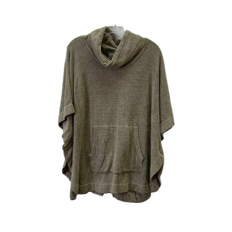 Poncho By Barefoot Dreams In Taupe, Size: S