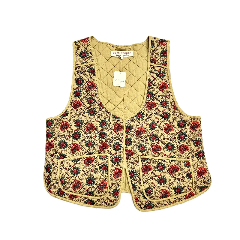 Vest Puffer & Quilted By Free People In Floral, Size: L