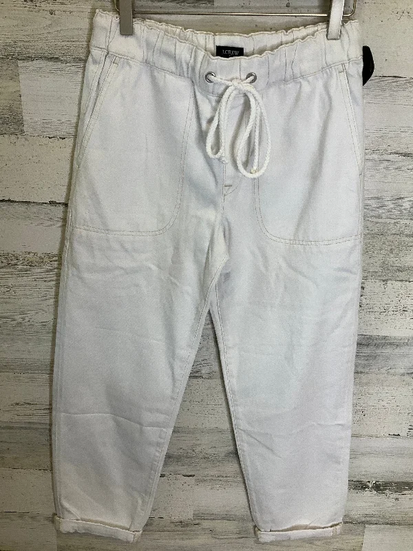 White Denim Jeans Cropped J. Crew, Size 4