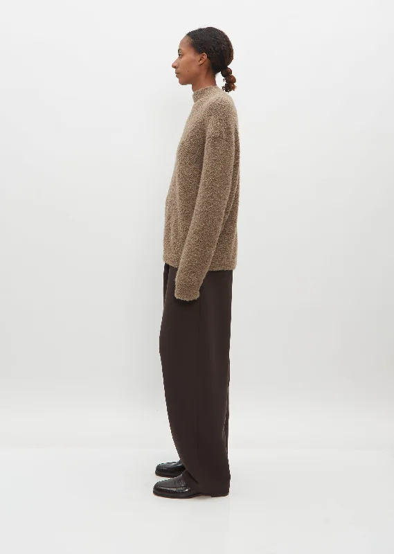 Owen Alpaca and Wool Sweater — Beige