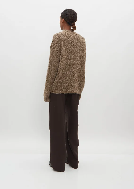 Owen Alpaca and Wool Sweater — Beige