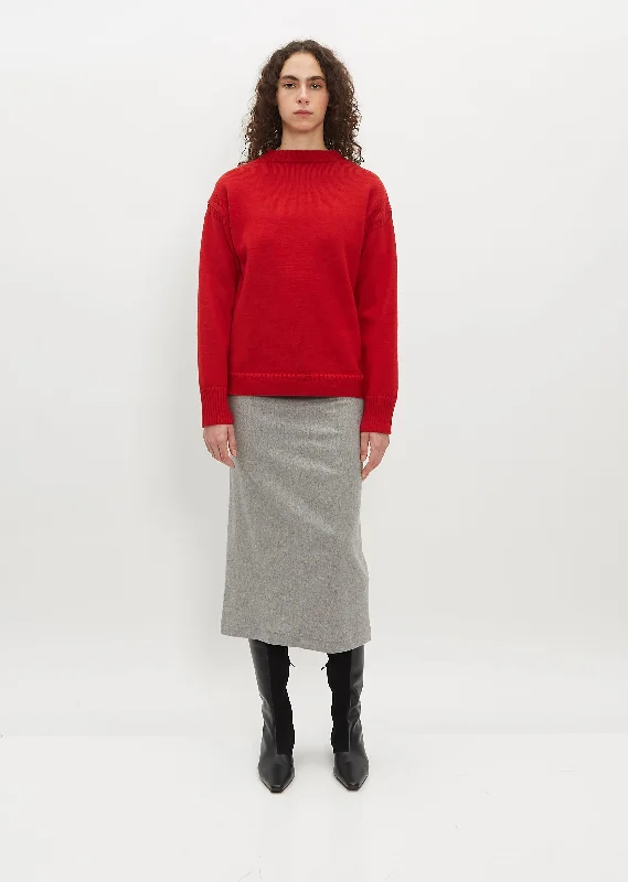 Wool Guernsey Knit Sweater