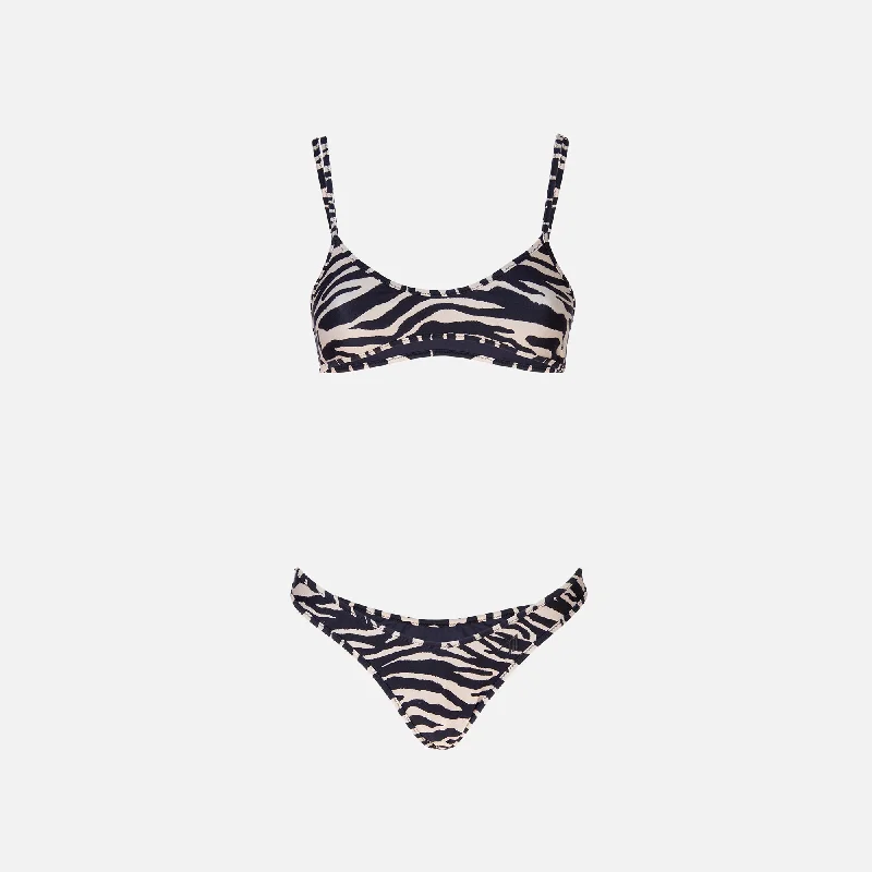 The Attico Bikini - Cappuccino / Black