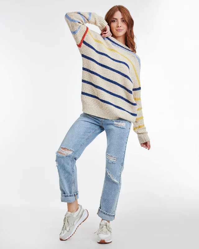 Bryce Striped Pullover Sweater