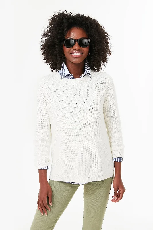 Chalk Emma Shaker Sweater