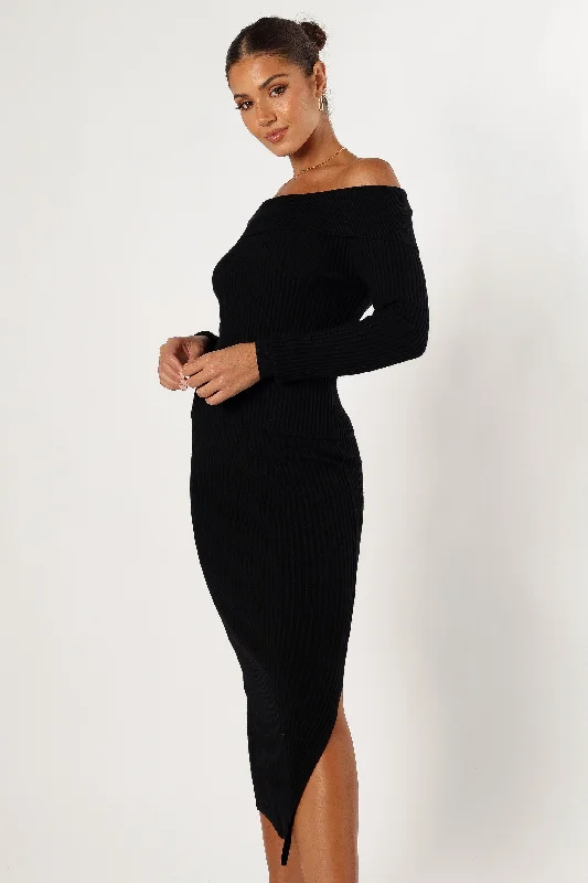 Charlotte Knitted Set - Black