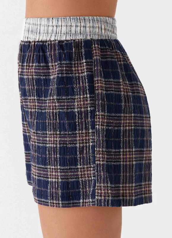 Harley Boxers - Navy Check