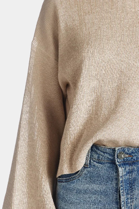 High Collar Long Sleeve Sweater