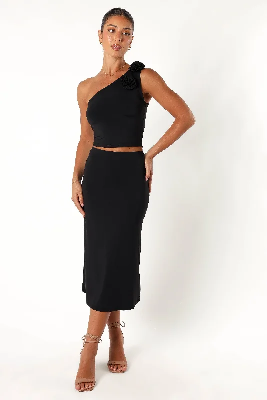 Keely Two Piece Set - Black