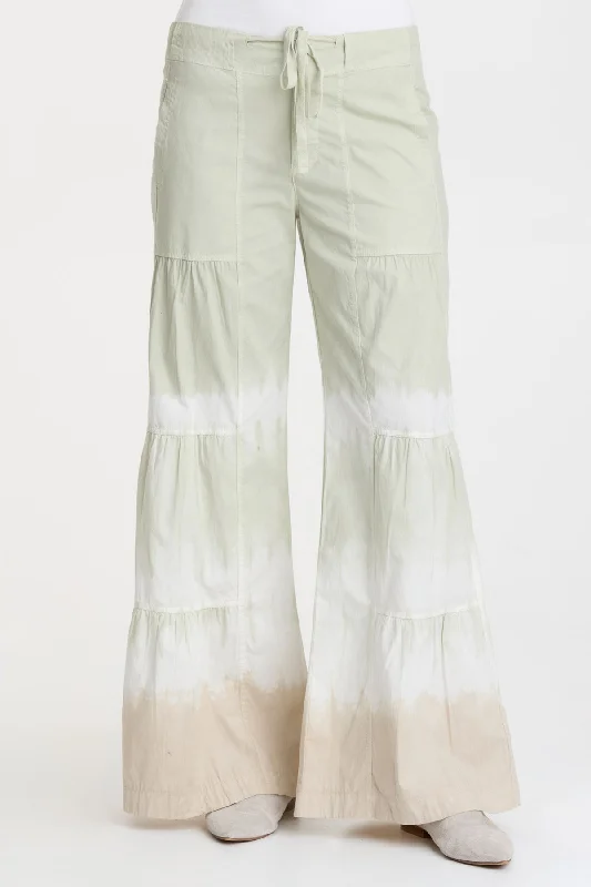 Terraced Wide Leg Pant