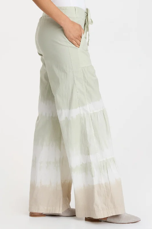 Terraced Wide Leg Pant