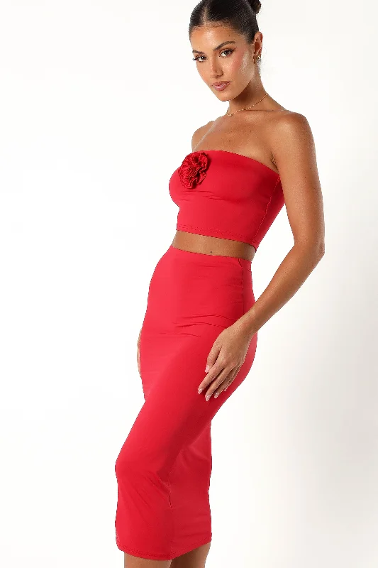 Tiarny Two Piece Set - Red