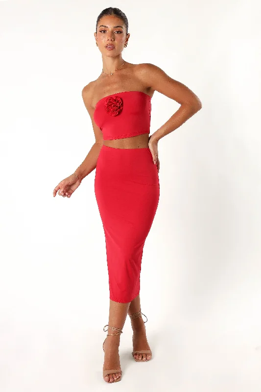 Tiarny Two Piece Set - Red