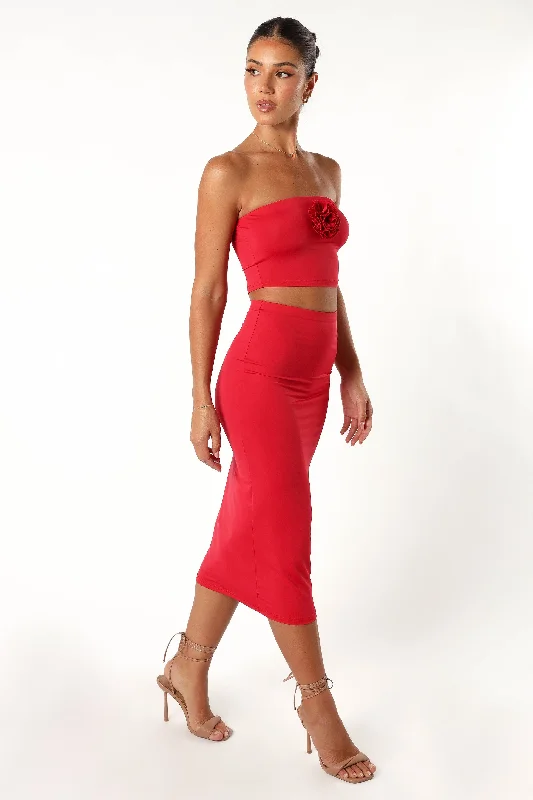 Tiarny Two Piece Set - Red