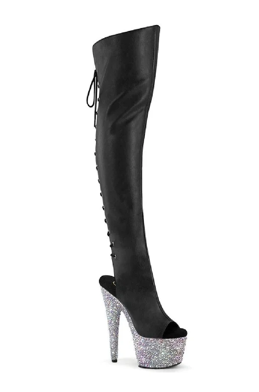 Pleaser BEJEWELED-3019MS-7 Thigh Boot