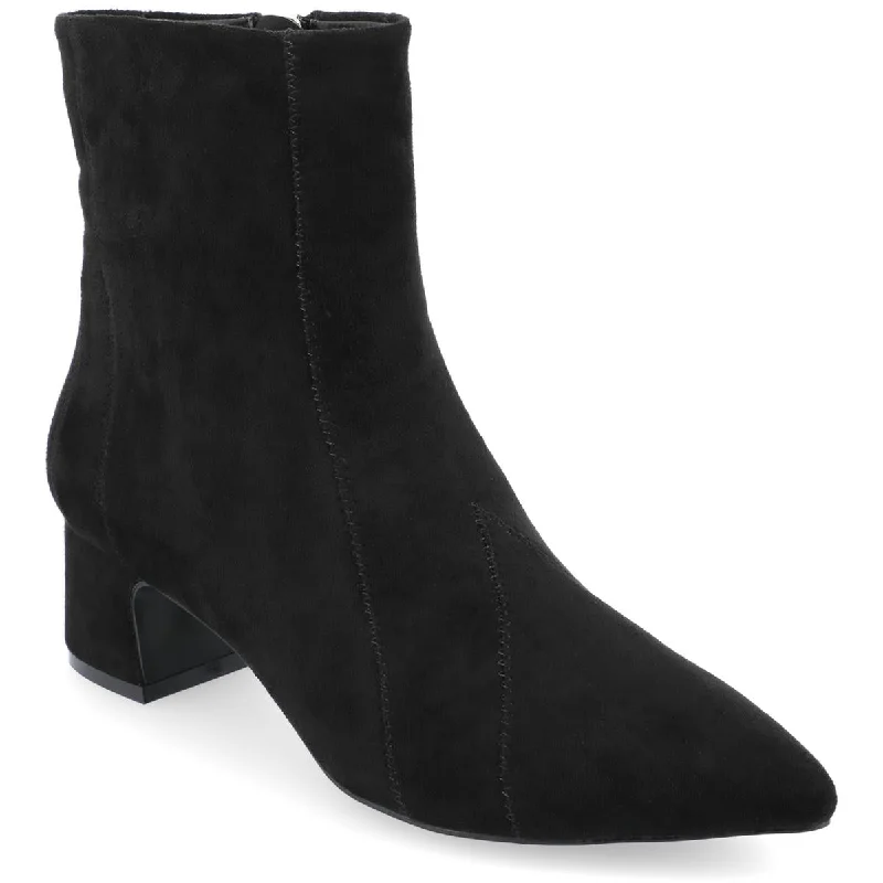 Lusinda Womens Faux Suede Booties