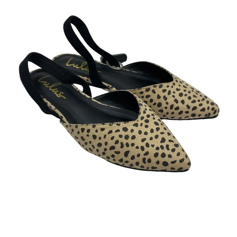 Animal Print Shoes Flats Lulu, Size 7.5