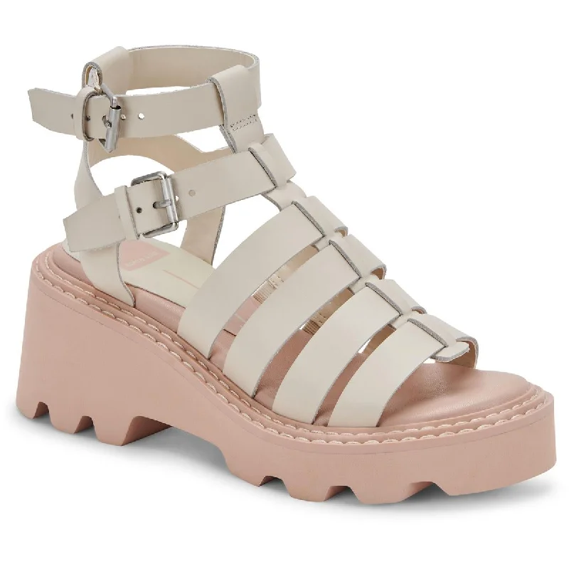 Galore Womens Buckle Heel Gladiator Sandals