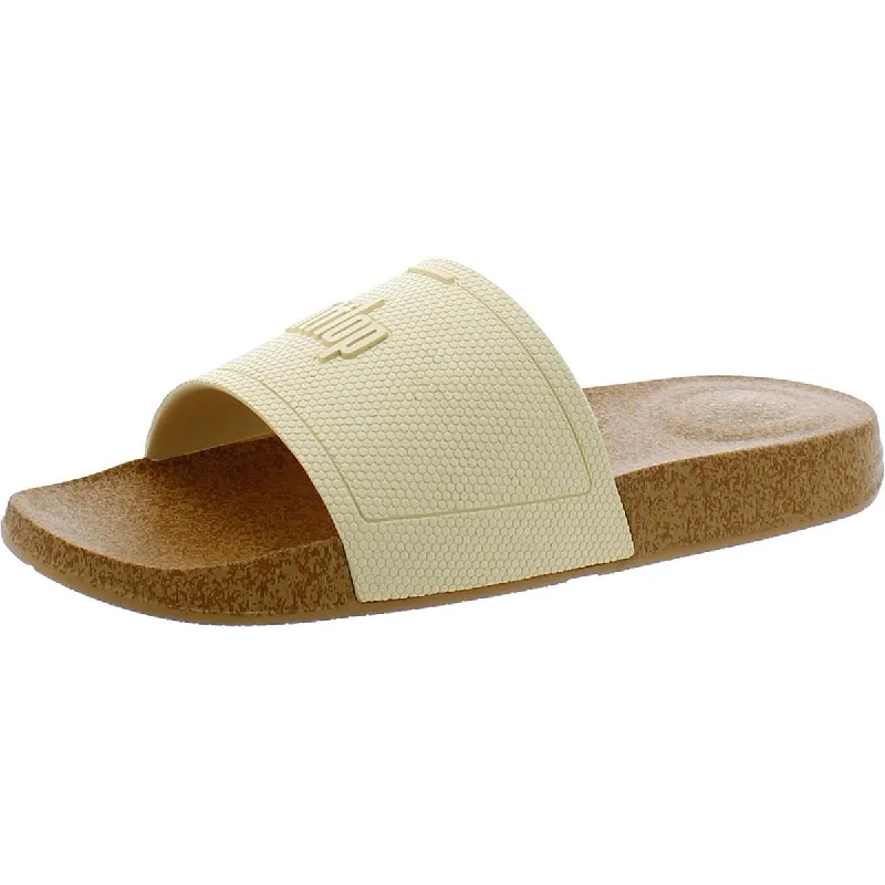 Iqushion Cork Womens Rubber Slip-On Slide Sandals