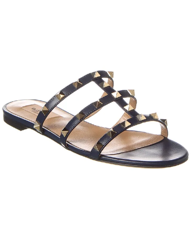 Valentino Rockstud Caged Leather Sandal