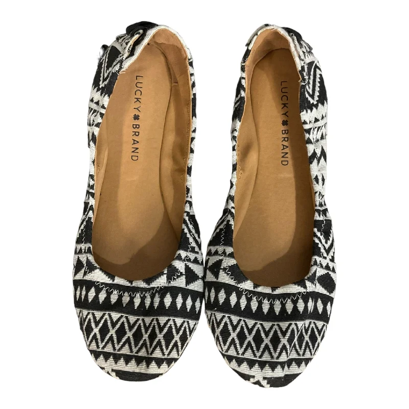 Geometric Pattern Shoes Flats Lucky Brand, Size 8