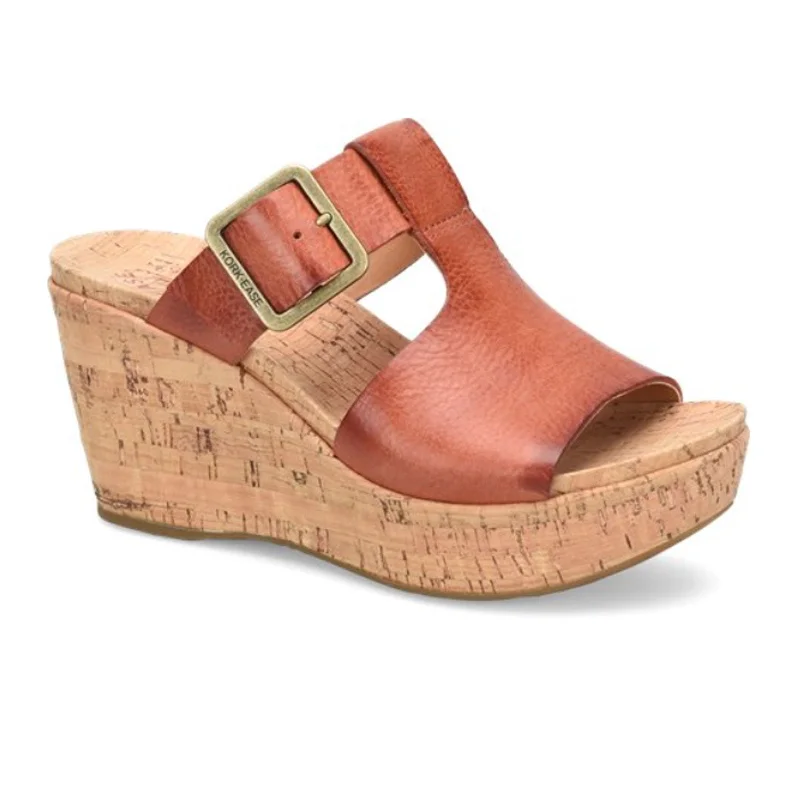 Kork-Ease Andi Wedge Sandal (Women) - Orange