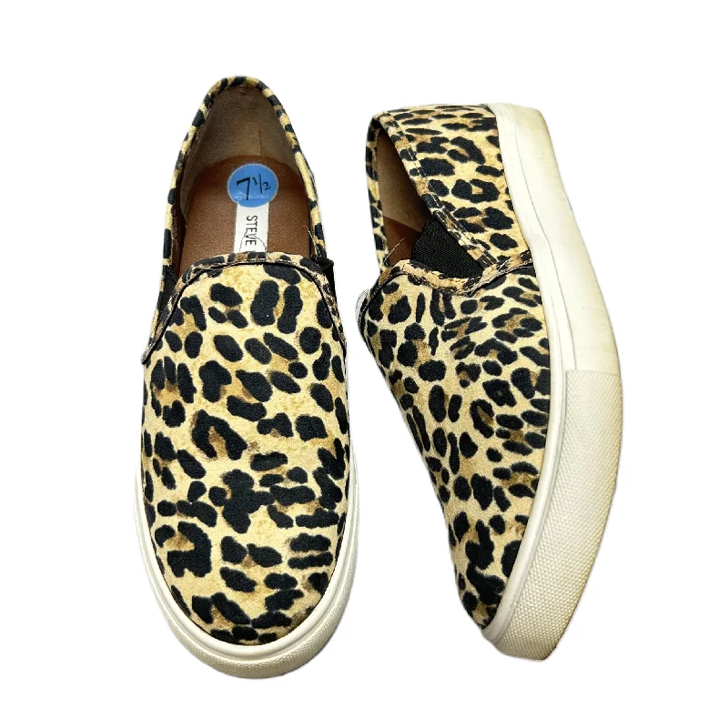 Leopard Print Shoes Flats By Steve Madden, Size: 7.5