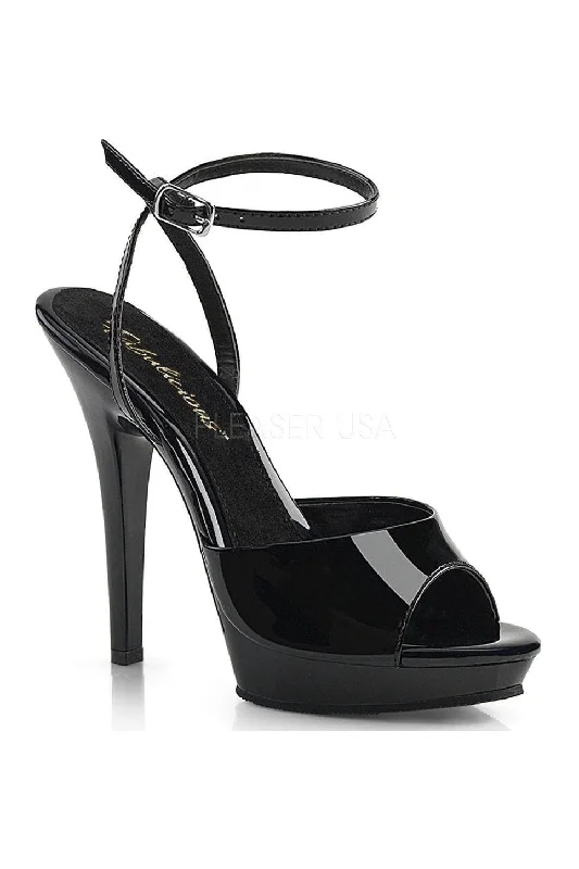 LIP-125 Sandal | Black Patent