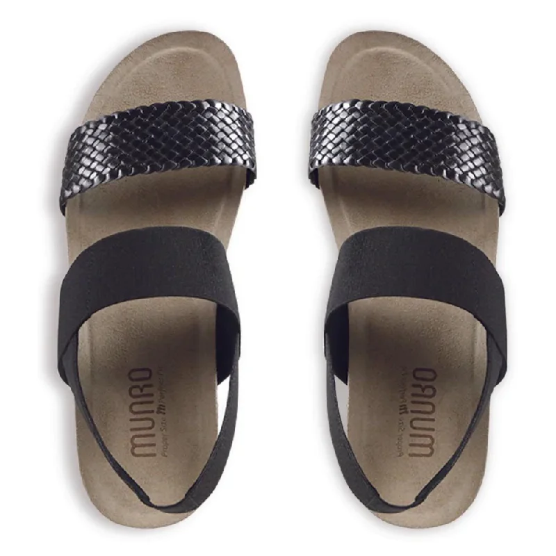 Munro Pisces Black Sandal (Women's)