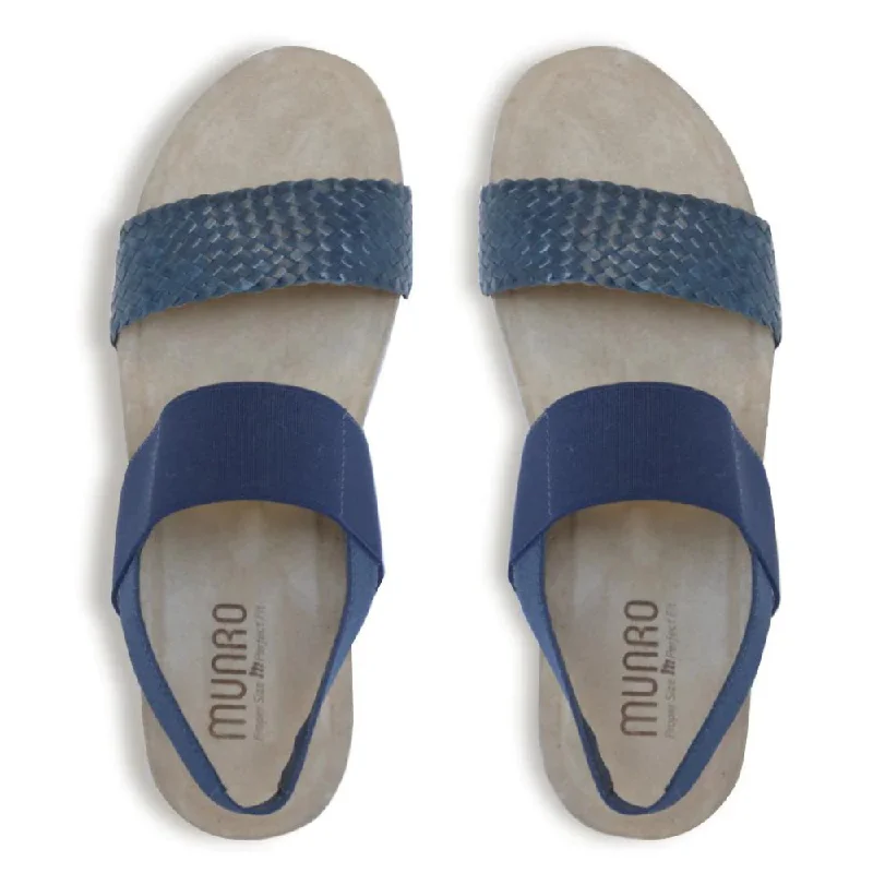 Munro Pisces Navy Sandal (Women's)