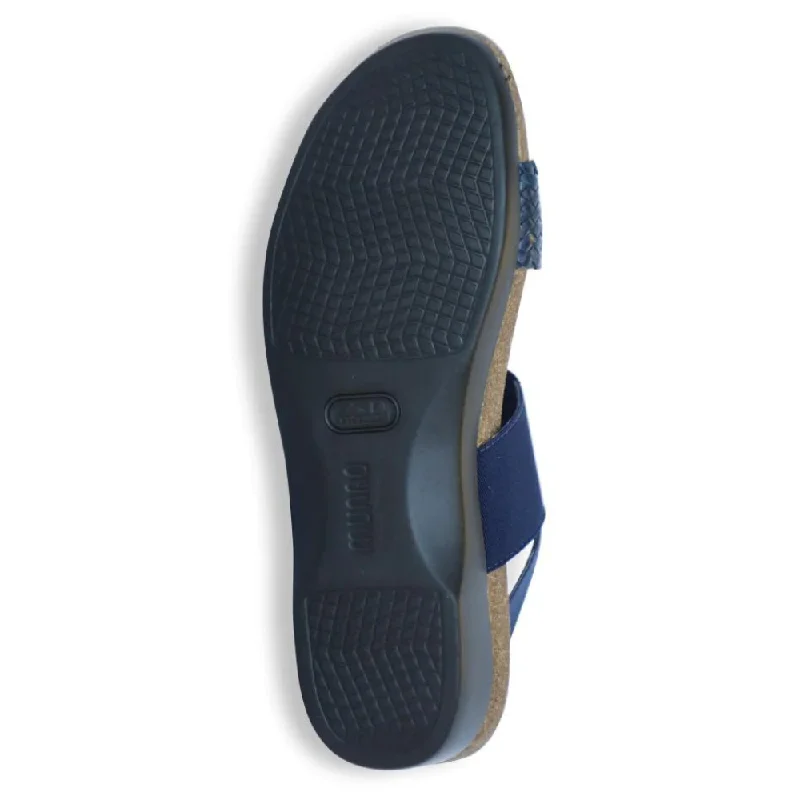 Munro Pisces Navy Sandal (Women's)