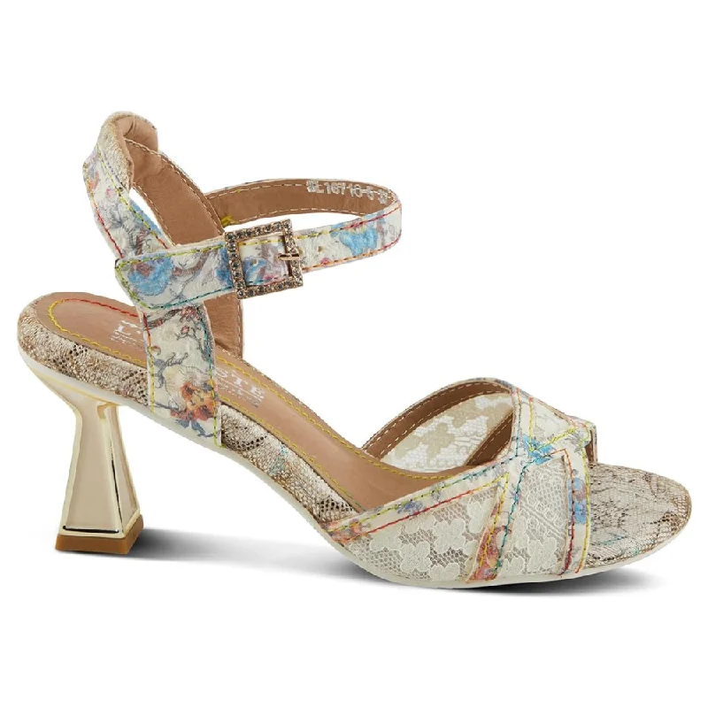 L'Artiste by Spring Step Chatel Beige Multi Leather Sandal (Women's)