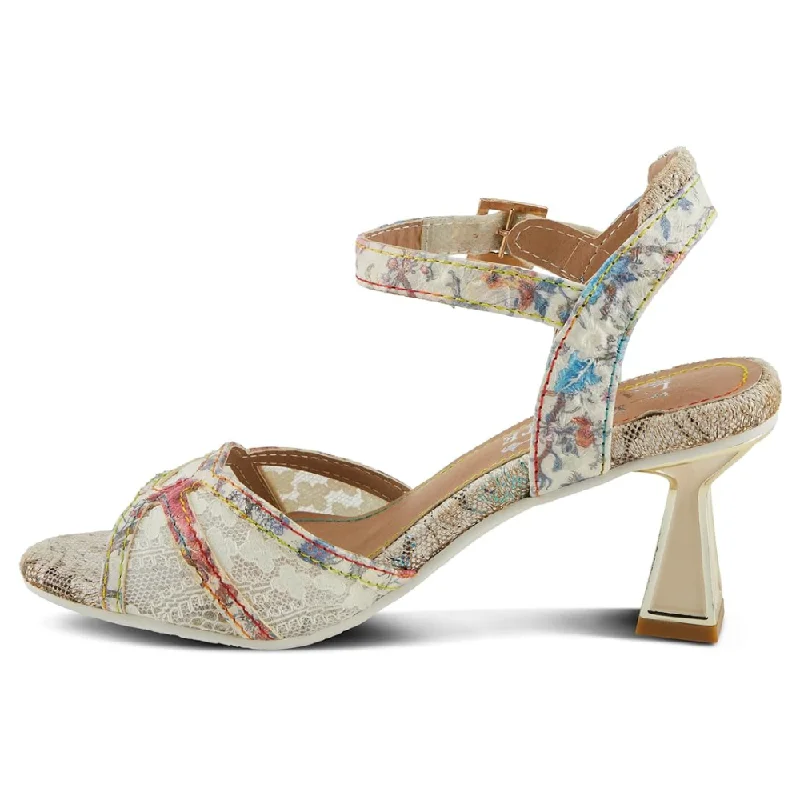 L'Artiste by Spring Step Chatel Beige Multi Leather Sandal (Women's)