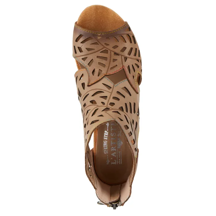 L'Artiste By Spring Step Icon Tan Leather Sandal (Women's)