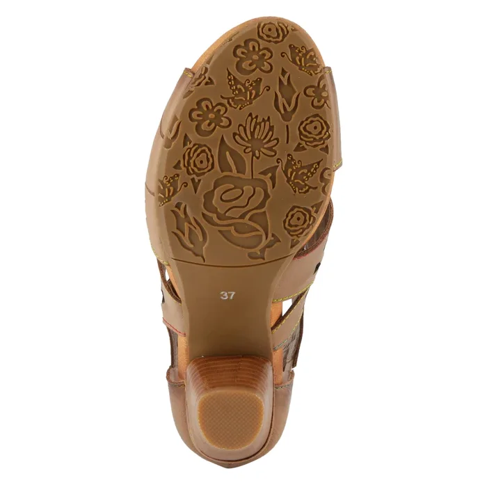 L'Artiste By Spring Step Icon Tan Leather Sandal (Women's)