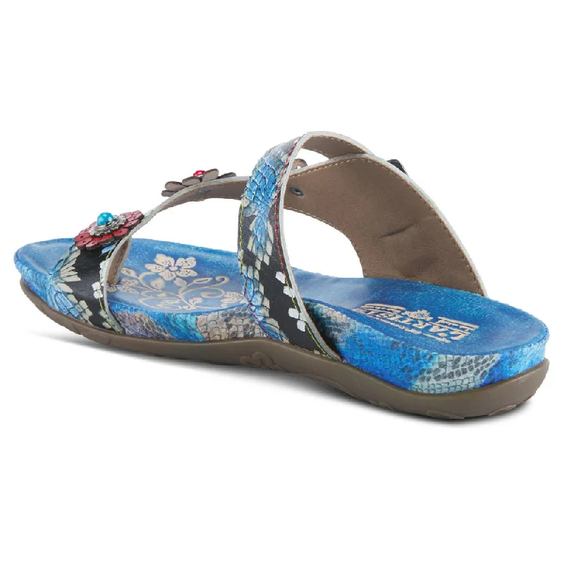 L'Artiste By Spring Step Kindness Sandal Blue Leather (Women's)