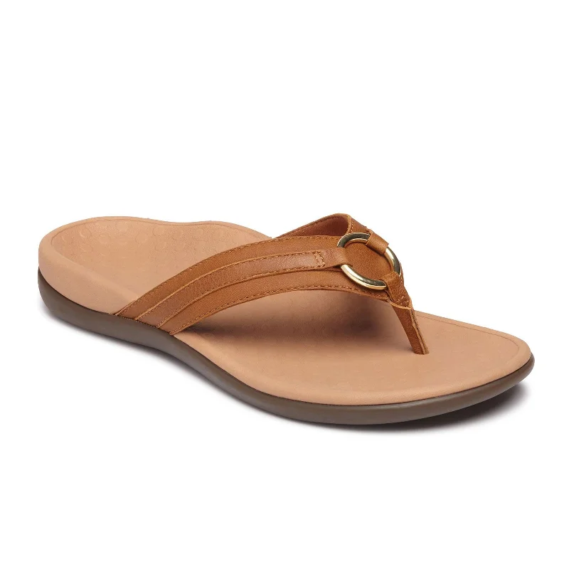 Vionic Aloe Sandal (Women) - Mocha Nappa Leather