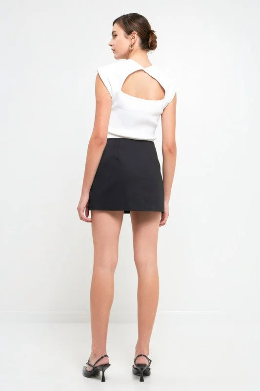 Cut Out Mini Skort